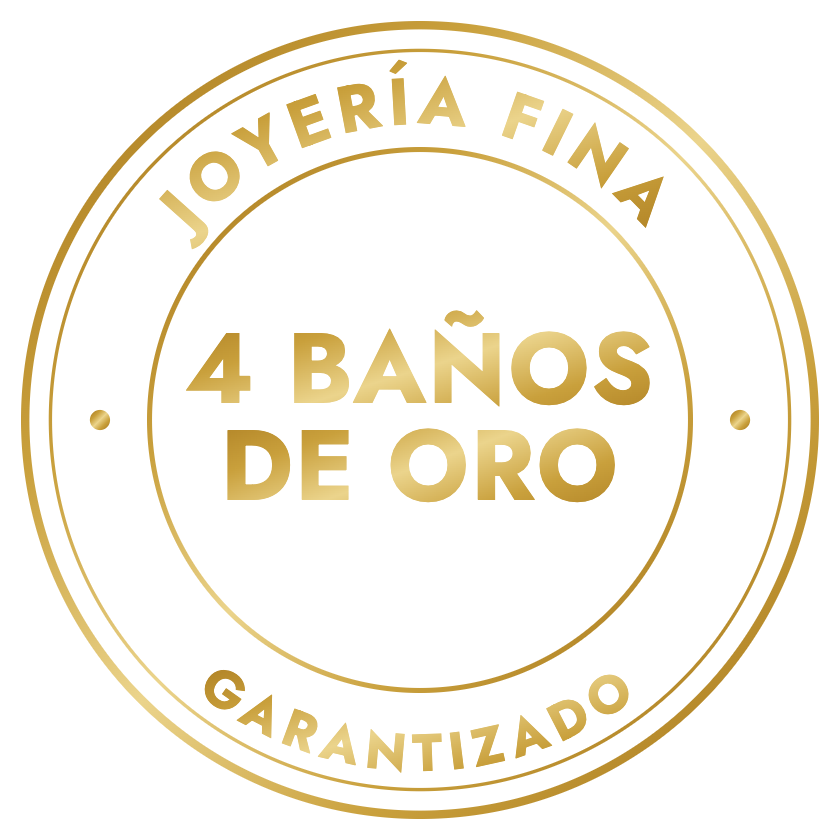 Joyería fina, 4 baños de oro garantizado